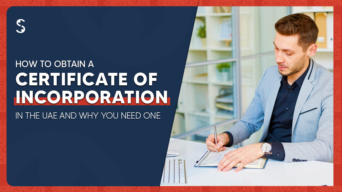 certificate of incorporation in the UAE.