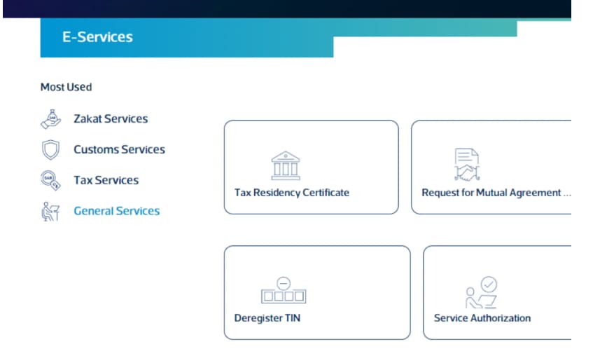 Step 2 Access General Services