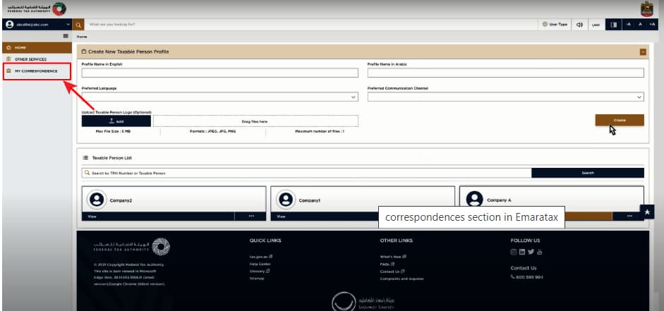 VAT registration certificate