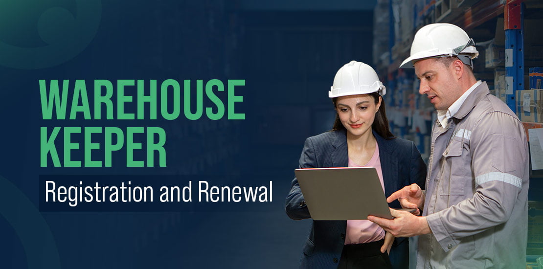 warehouse keeper registration